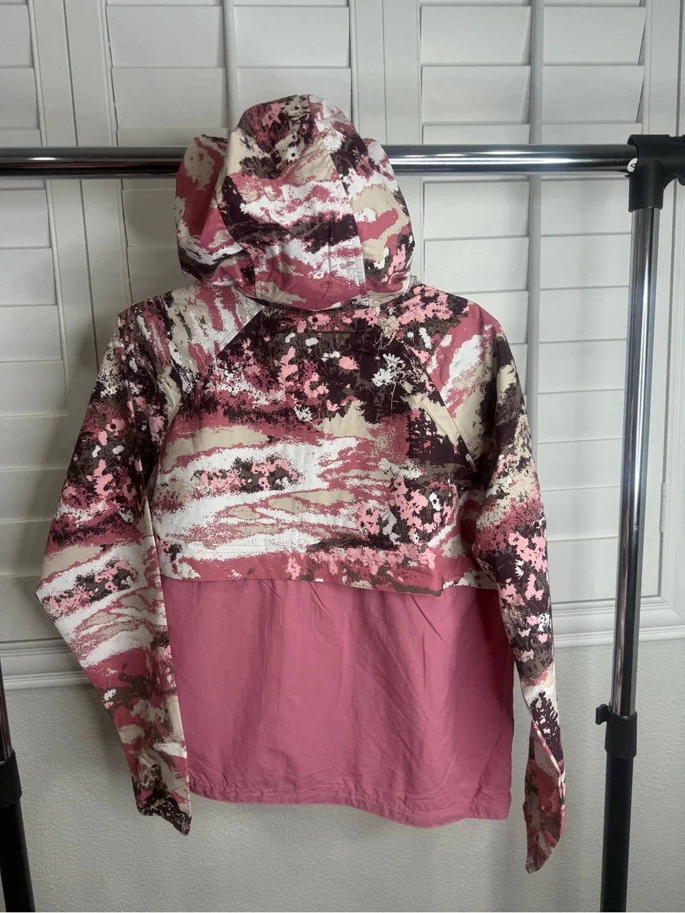 Pink Camo Columbia Windbreaker Jacket